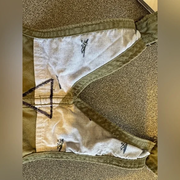 Oshkosh baby B’gosh 24 Month Airplane Lined/ Cuff Army Green Vestbak Overalls - Picture 6 of 15